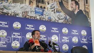 Congresso Federale Salvini quotConfermo la mia candidaturaquot [upl. by Solracesoj]