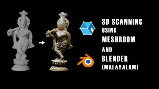 PHOTOGRAMMETRY IN MESHROOM AND BLENDER  MALAYALAM   TUTORIAL [upl. by Kriste816]