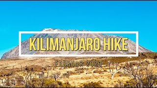 Kilimandscharo Besteigung Februar 2023  single hiking Kilimanjaro 4K [upl. by Roxi674]