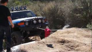 FJ pulling a trailer off road [upl. by Sidoma72]