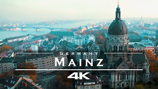 Mainz Germany 🇩🇪  by drone 4K [upl. by Okimuk]