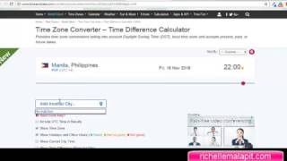 How to use timeanddatecom to convert timezone [upl. by Nagap883]