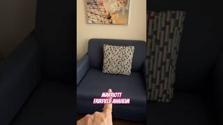 Marriott Fairfield Anaheim Room Tour of 2 Queen Beds Pull Out Sofa [upl. by Jenkel]