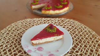 Frambuazlı Cheesecake Tarifi [upl. by Earlie]