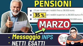 MESSAGGIO INPS 📑 PENSIONI MARZO 2024 ➜ AUMENTI NETTI ESATTI RIFORMA IRPEF CONGUAGLIO CAMBIA IMPORTI [upl. by Guendolen429]