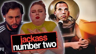 Jackass Number Two 2006 We both THREW UP MOVIE REACTION [upl. by Ahsienet]