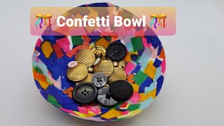 DIY Confetti Bowl [upl. by Southworth]