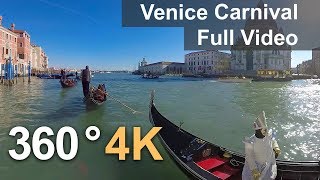 360° Carnival of Venice Italy 4К video [upl. by Ferri]