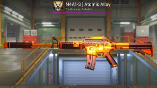 CS2 M4A1 ATOMIC ALLOY With 4x Foil Sticker Craft [upl. by Bove]