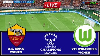 LIVE 🔴 AS ROMA WOMEN vs VFL WOLFSBURG WOMEN  UEFA Womens Champions League  Pes 21 [upl. by Kirsten801]