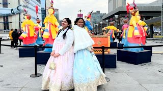 The Beauty of Hanbok A Showcase at Gyeongbokgung [upl. by Nadia]