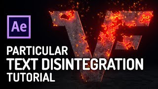 CRAZY Text Disintegration Effect FULL TUTORIAL  Trapcode After Effects Tutorial [upl. by Kado]