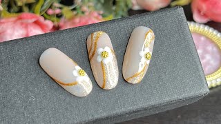 Classy nails art at home nails nailart naildesign nailtutorial nailstyle nailsbyme [upl. by Nani450]