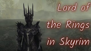 Lord of the Rings in SKYRIM  Xbox Mod Showcase [upl. by Rhtaeh625]