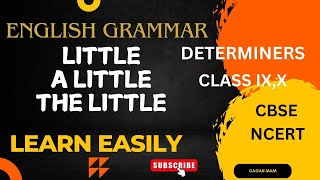 English Grammar Determiners I Little vs a little vs the little I English for SSC CGL CTET CPO BANK [upl. by Astra]