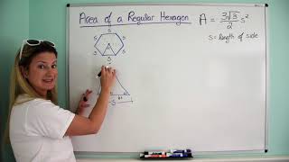 Deriving the Formula for Area of a Regular Hexagon [upl. by Hsac830]