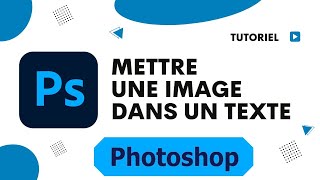 Comment incruster une image dans un texte Photoshop [upl. by Annig26]