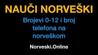 Norveški jezik 9  Brojevi od 0 do 12 i broj telefona na norveškom  NorveskiOnline [upl. by Ingemar]