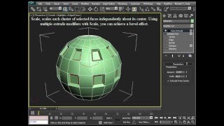 Tutorial 3dsMax  Extrude and FaceExtrude modifier [upl. by Salli957]