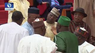 PDP APC Senators Disagree As Saraki Declines Akpabio’s Request To Speak [upl. by Ybrad241]