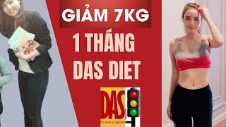 Cách GIẢM 7KG với DAS DIET trong 1 THÁNG và các mẹo giữ cân nặng  MẸ 3B [upl. by Rives202]