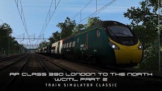 AP Class 390 London to the North WCML  Train Simulator Classic Part 2 [upl. by Aiekat]