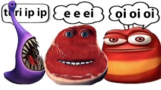 oi oi oi red larva vs e e ei im on vacation vs Violet Larva [upl. by Anifad]