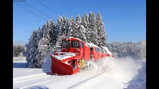 218 456 beim Winterdienst im Schwarzwald 15  16012021 [upl. by Ricca]