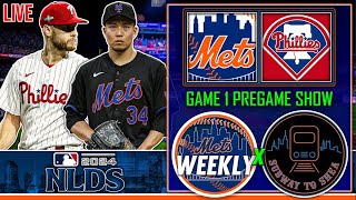 Mets vs Phillies Game 1 Pregame Show  2024 NL Division Series [upl. by Eirahs]