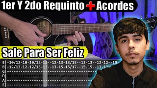 Sale Para Ser Feliz  Ivan Cornejo  1er y 2do Requinto  Acordes  TABS  Tutorial Guitarra [upl. by Kcorb]