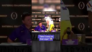 Words of wisdom from former LSU Coach Ed Orgeron 😂 shorts [upl. by Candyce]