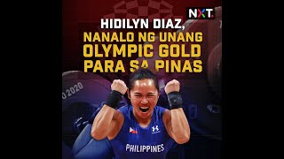 Hidilyn Diaz nagwagi ng unang Olympic gold ng Pilipinas  NXT [upl. by Ecienal]