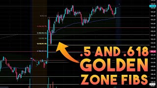 5 and 618 GOLDEN Zone Fibs  Fibonacci Retracement [upl. by Aniham]