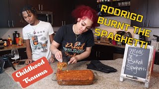 Discussing Childhood Trauma  Cooking Baked Spaghetti [upl. by Alegnad]