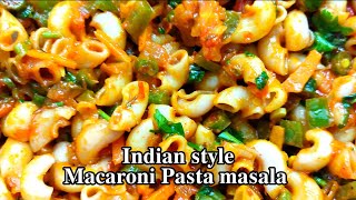 Macaroni Pasta Masala Recipe in Indian style  How to make Macaroni Pasta Recipe in Tamil  Chennai [upl. by Derraj644]