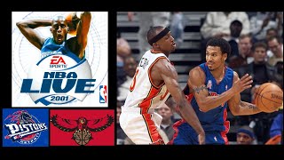 Hawks vs Pistons  NBA Live 2001 [upl. by Shirlie]