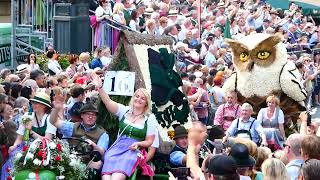 Narzissenfest Salzkammergut Blumenfest Österreich Bad Aussee Ausseerland Figuren Fest Sieger Korso [upl. by Asilem]