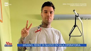 Milano Fedez di nuovo in sala operatoria  La Vita in diretta  02102023 [upl. by Yup]