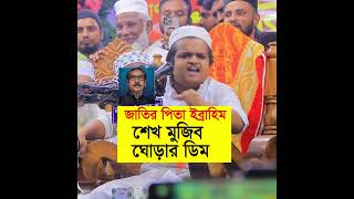 জাতির পিতা ইব্রাহিম শেখ মুজিব ঘোড়ার ডিম  রফিকুল ইসলাম মাদানী  rafiqul islam madani waz shorts [upl. by Anikehs]