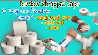 Riview Strappal Tape  Wrist Tape  Alat pendukung Untuk melindungi Ankle dan sendisendi [upl. by Lilak]