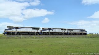 Triple VL Class Locomotives Running Light Engine  PoathTV Australian Trains amp Railways [upl. by Nnyloj]