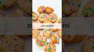 Healthy Whole Wheat Banana Mini Muffins  KidFriendly Recipe with Sprinkles [upl. by Jaffe]