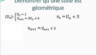 Démontrer quune suite est géométrique [upl. by Ver337]