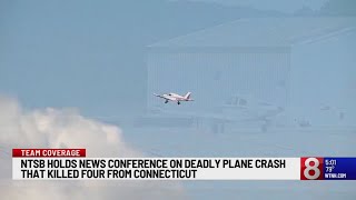 NTSB removing wreckage of Vermont plane crash that killed 4 from Connecticut [upl. by Allecram445]