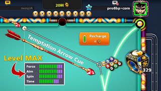 Miami 329 Rings 😨 Temptation Arrow Cue Recharge 0 Coins 8 ball pool [upl. by Rickey]