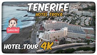 Tenerife  Hotel Troya  Pool Tour  Playa de Las Américas  Hotel Tour  Mobility Scooter [upl. by Hatcher]