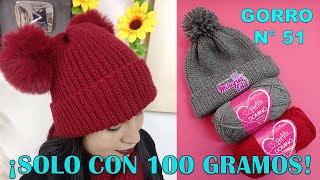 Como tejer el gorro N° 51 unisex MAS FACIL DE ELABORAR a crochet solo con 100 gramos de lana [upl. by Rizzo]