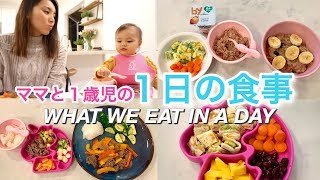 ママと1歳児の１日の食事♡ WE EAT IN A DAY｜アメリカ生活｜子育て｜新米ママ｜国際結婚 [upl. by Nela]