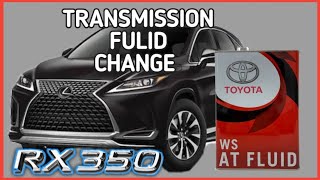 LEXUS RX350 Transmission fluid change  how to check transmission fluid [upl. by Phillida335]