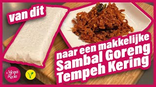 SPICY Een makkelijke Sambal Goreng Tempeh Kering [upl. by Allmon]